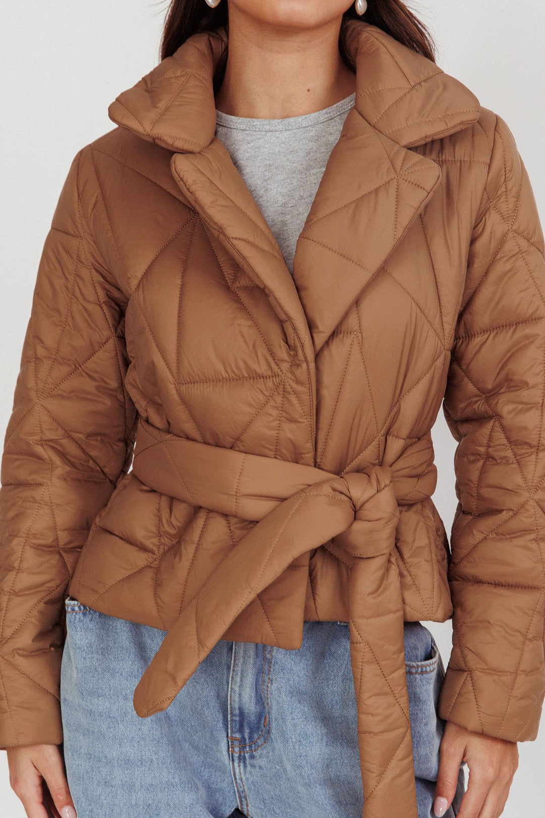 Halle Puffer Jacket - Mocha - The Color Collab