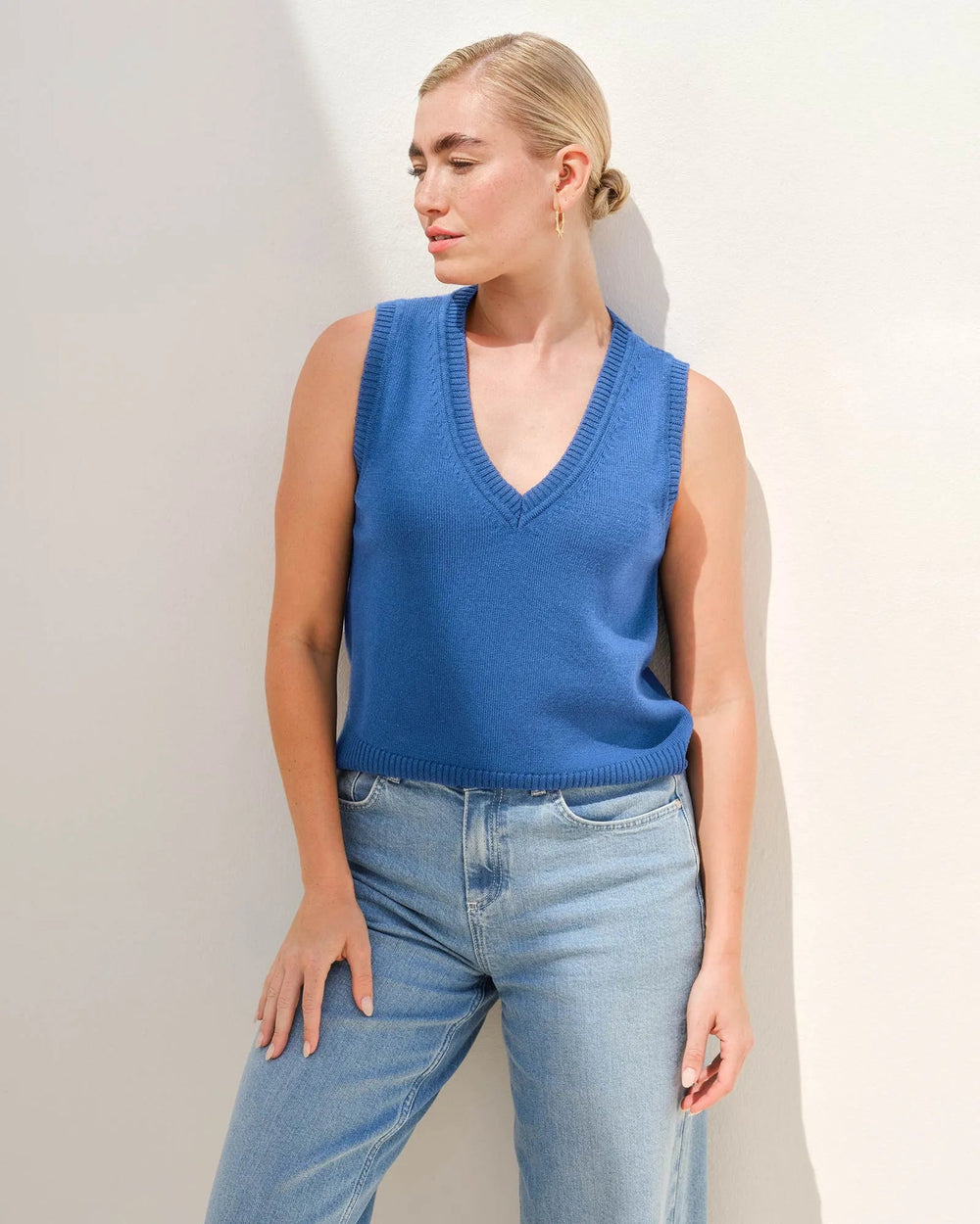 Kettlewell Marnie Tank Top - Blue - The Color Collab