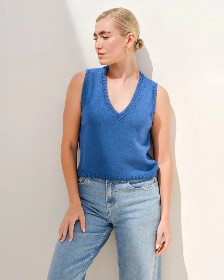 Kettlewell Marnie Tank Top - Blue - The Color Collab