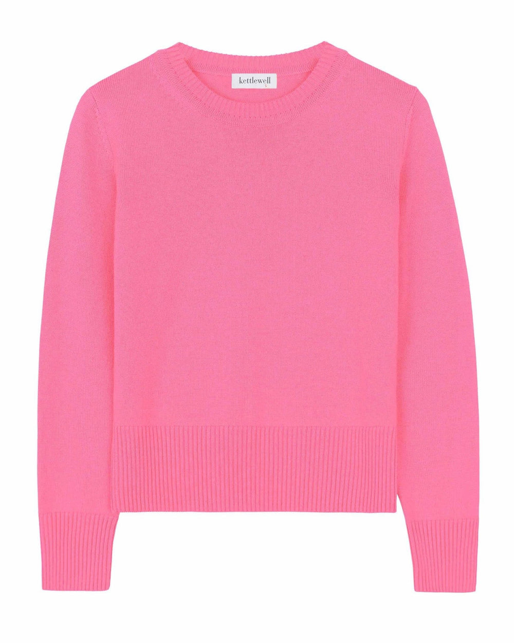 Kettlewell Minna Sweater in Sherbet Pink – lightweight merino wool knit from The Color Collab