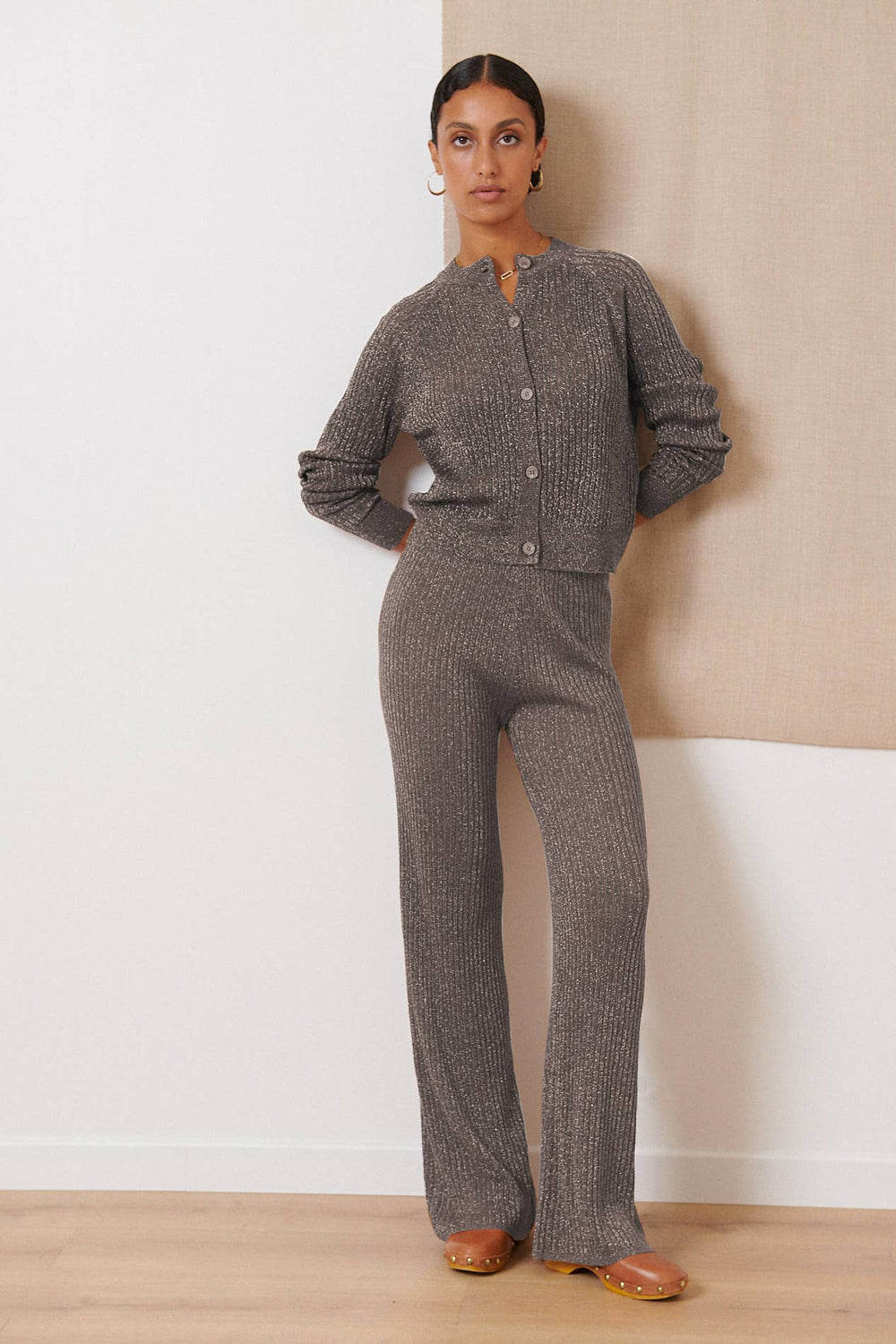 Knitted Shimmer Cardigan - The Color Collab