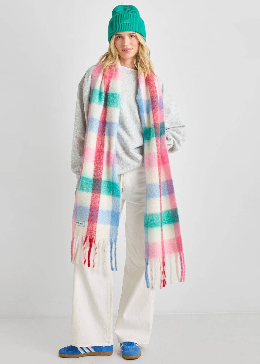 Mad Hatter Oversized Blanket Scarf - Multi - The Color Collab