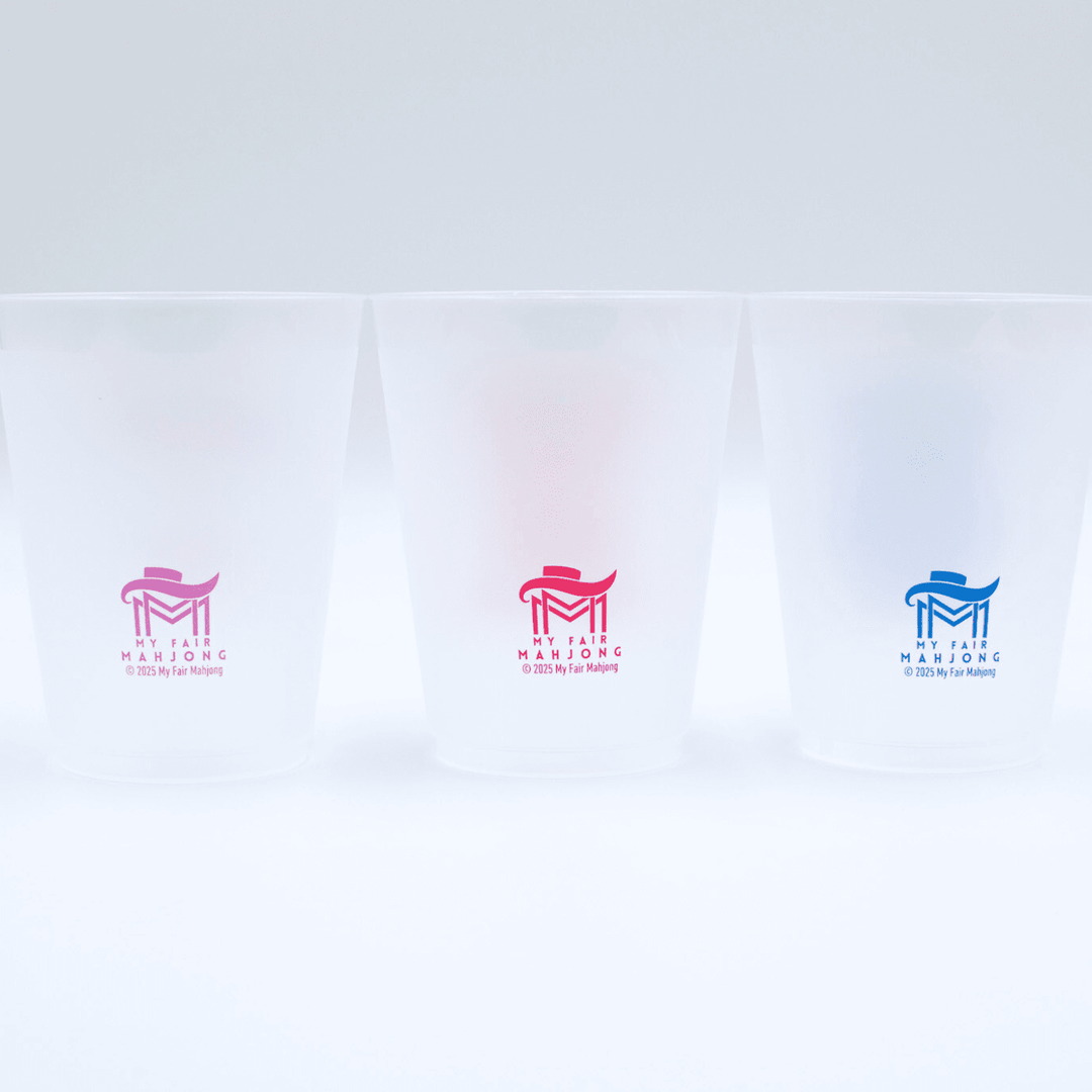 Mahjong Frosted Cups | 10 Different Designs in Every Pack - The Color Collab