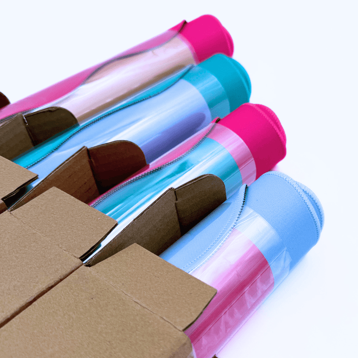 MAHJONG MAT | Color Wave | 31" x 31": Green Center - Pink Scallop - The Color Collab