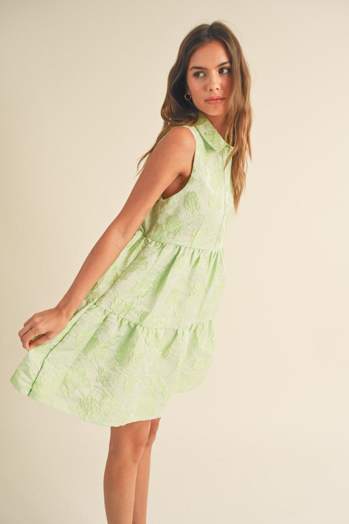 Marcy Button Down Sleeveless Dress - The Color Collab