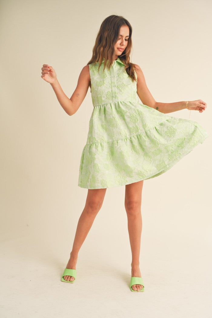 Marcy Button Down Sleeveless Dress - The Color Collab