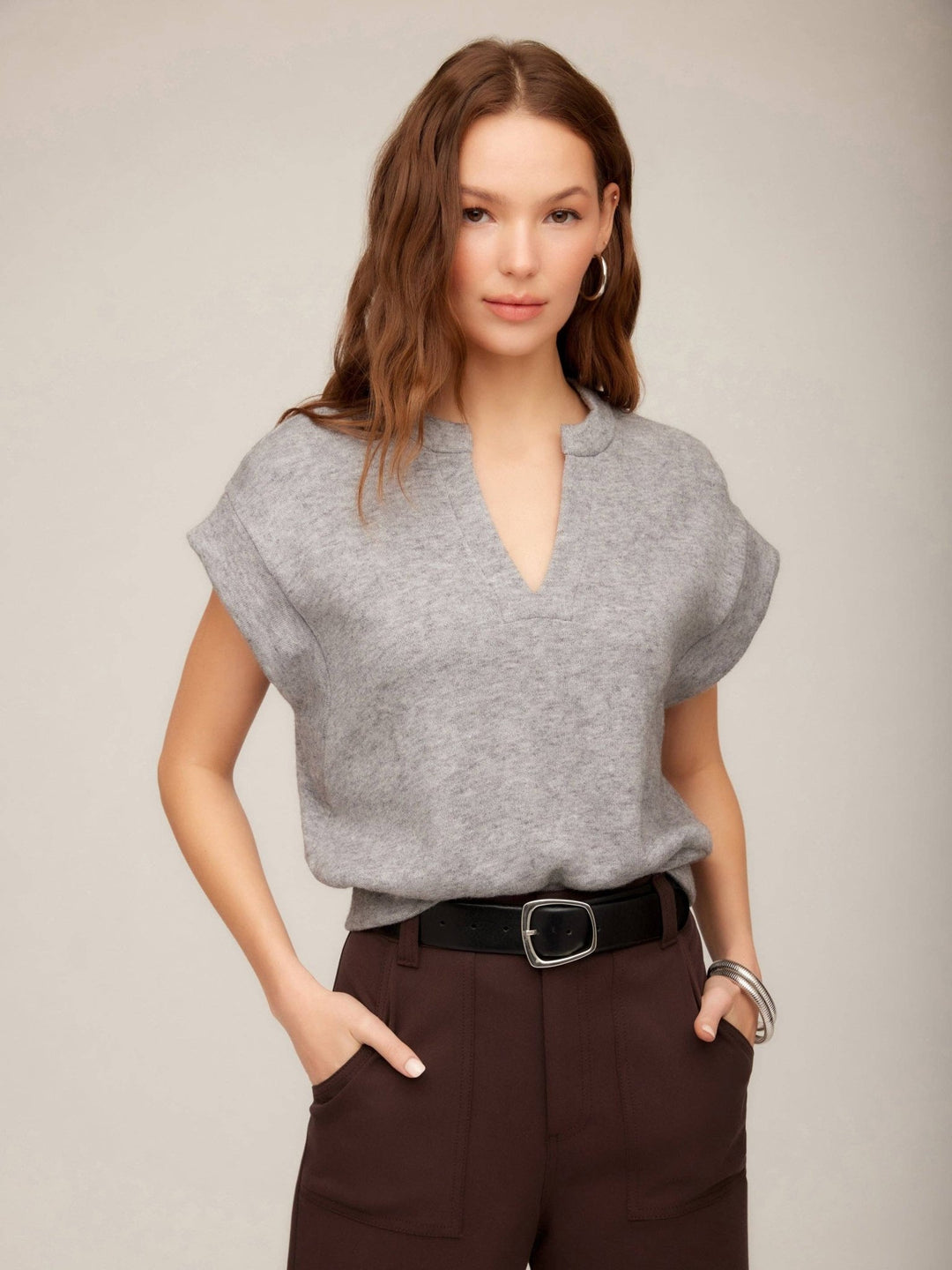 Morgan V - Neck Top - The Color Collab