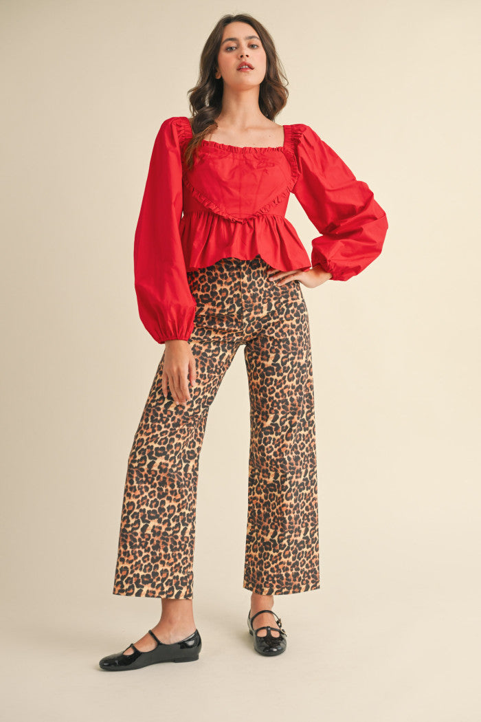 Marcy Leopard Pants