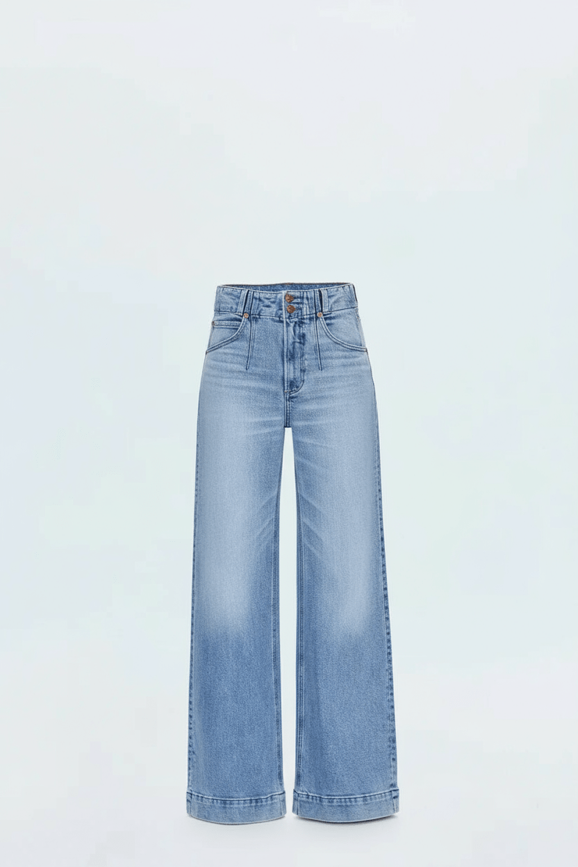 Pistola Denim - Lana High Rise Ultra Wide Leg Jean - The Color Collab