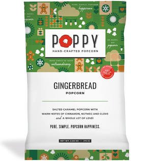 Poppy Handcrafted Popcorn holiday bag from The Color Collab boutique