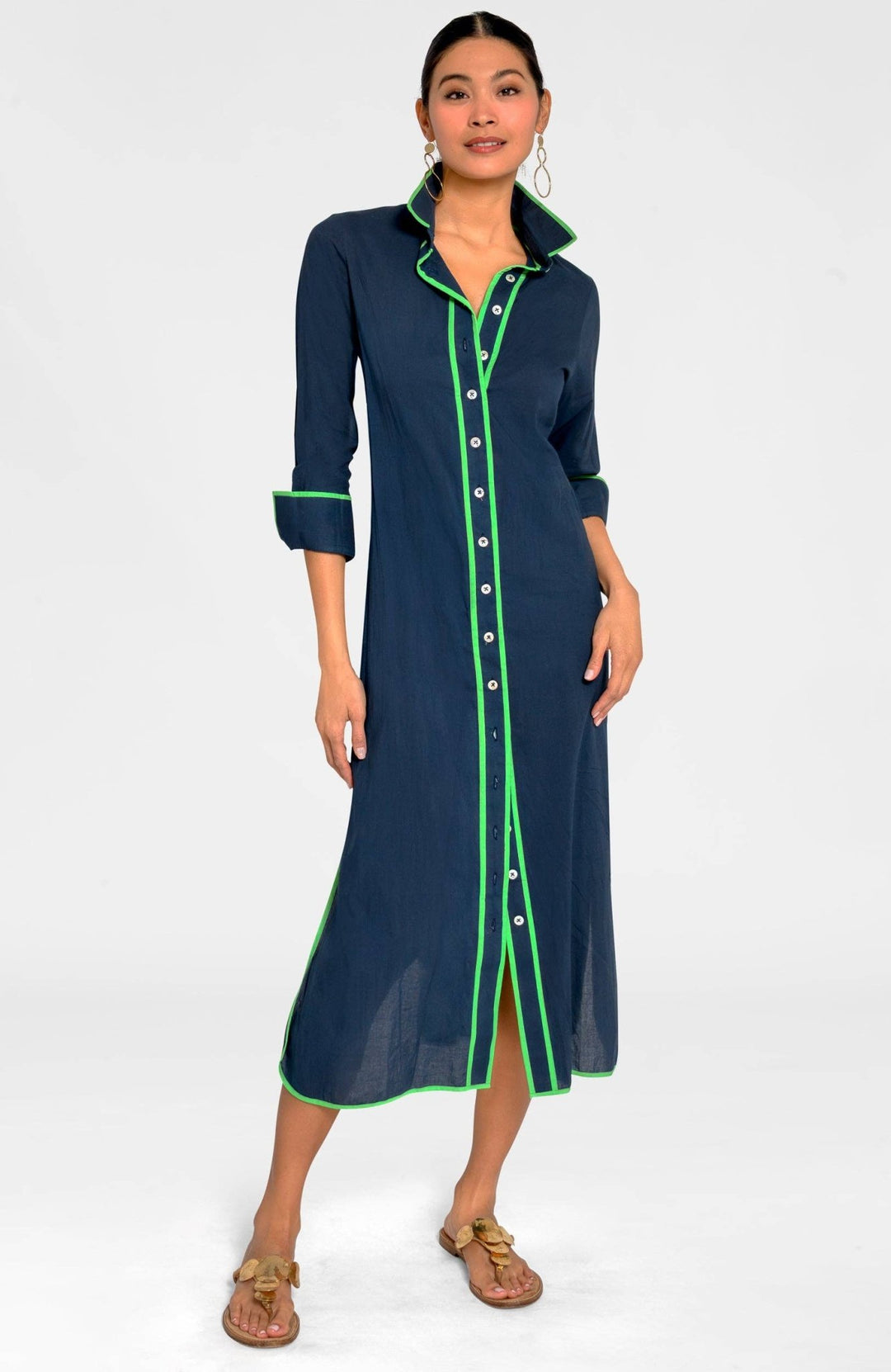 Shirt Tails Long Dress - The Color Collab
