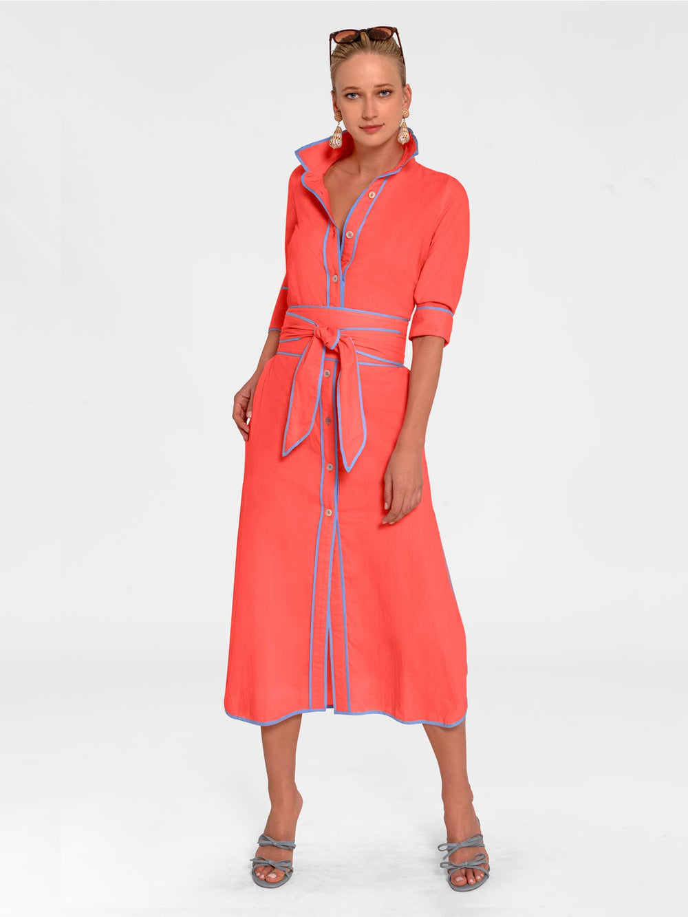 Shirt Tails Long Dress - The Color Collab