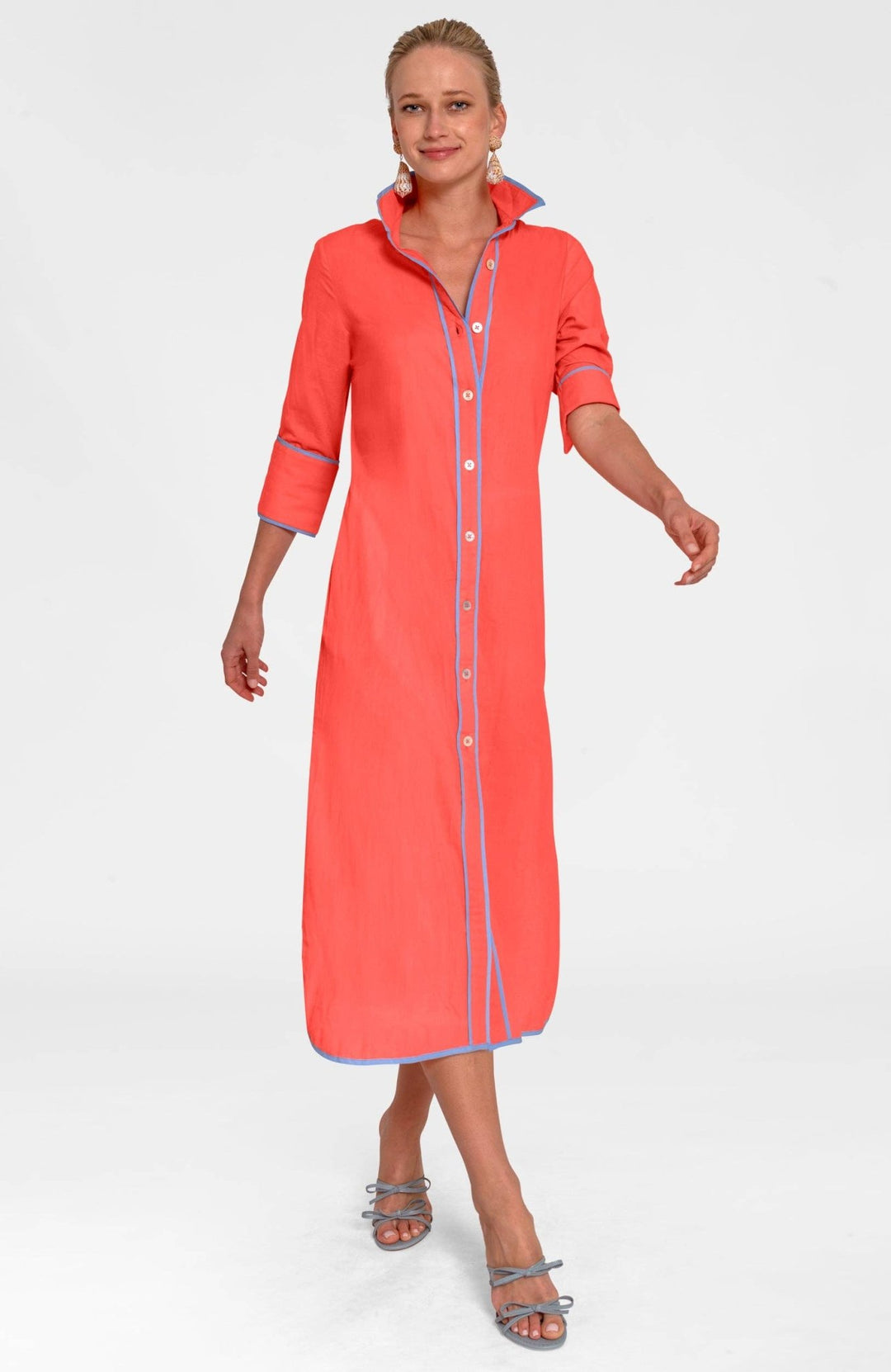 Shirt Tails Long Dress - The Color Collab
