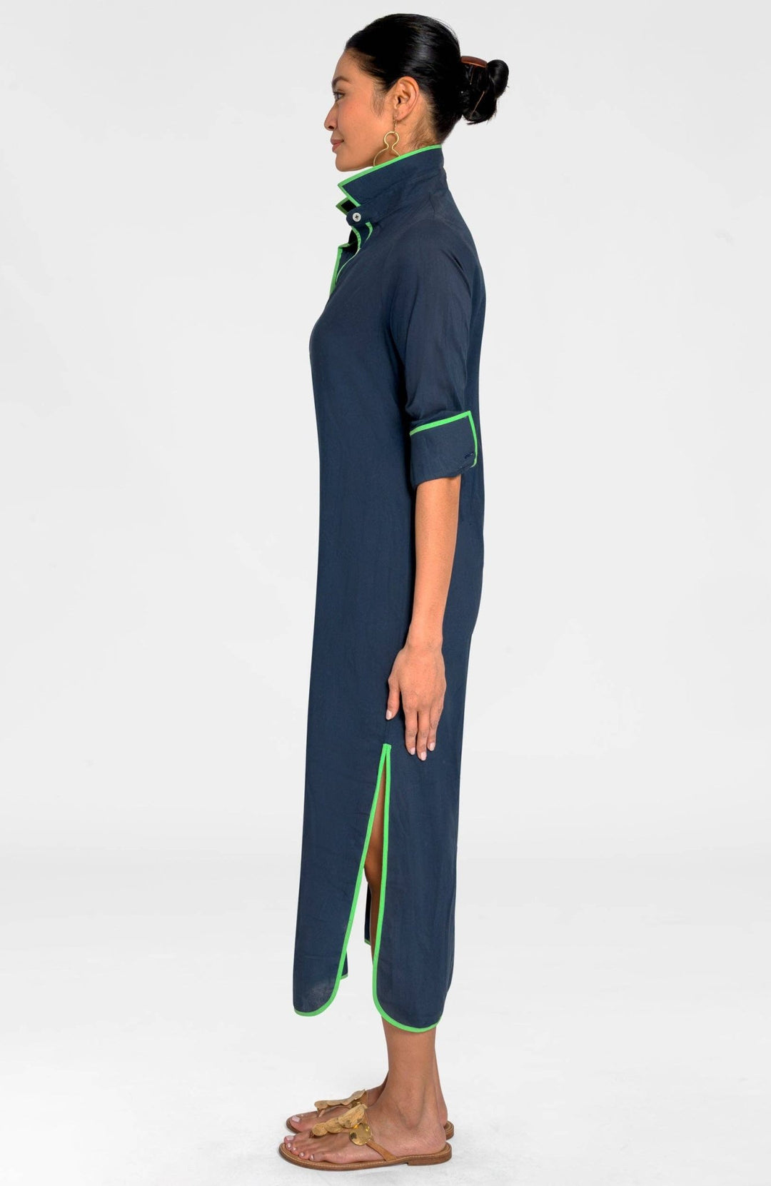 Shirt Tails Long Dress - The Color Collab
