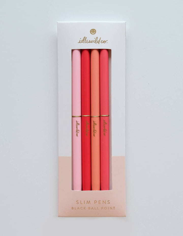 Slim Pens Set of Four | Spectrum Poppies - The Color Collab