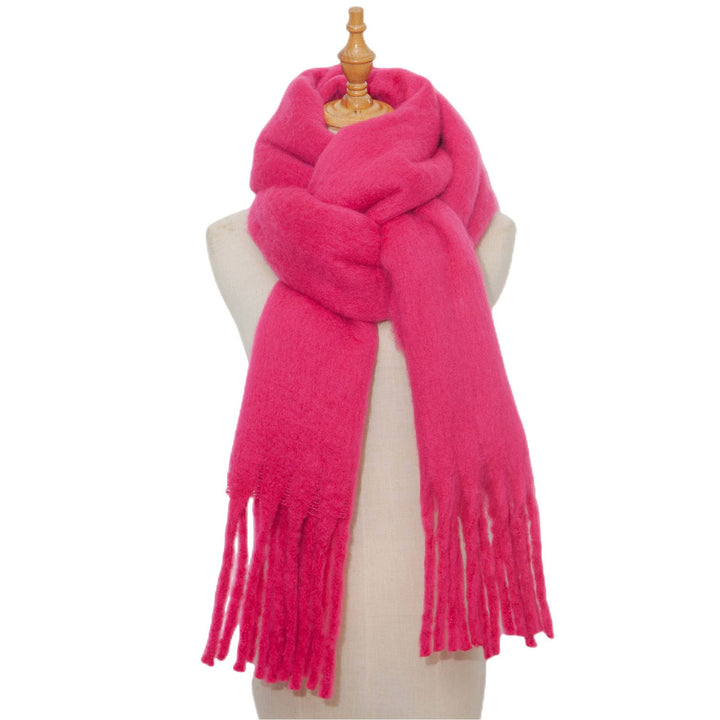 Soft Fringe Scarf Wrap - Mustard - The Color Collab