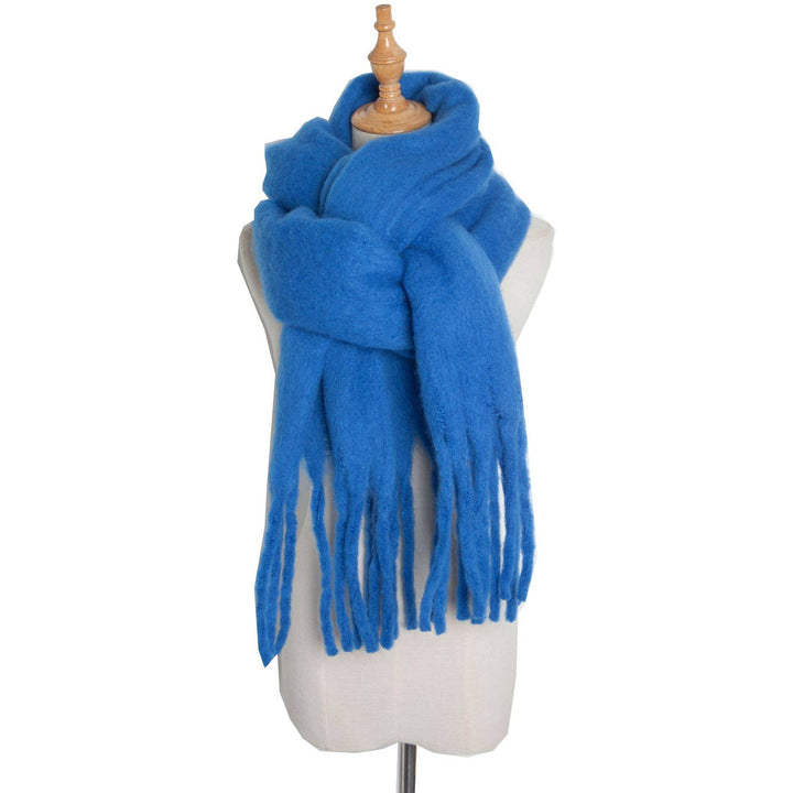 Soft Fringe Scarf Wrap - Mustard - The Color Collab
