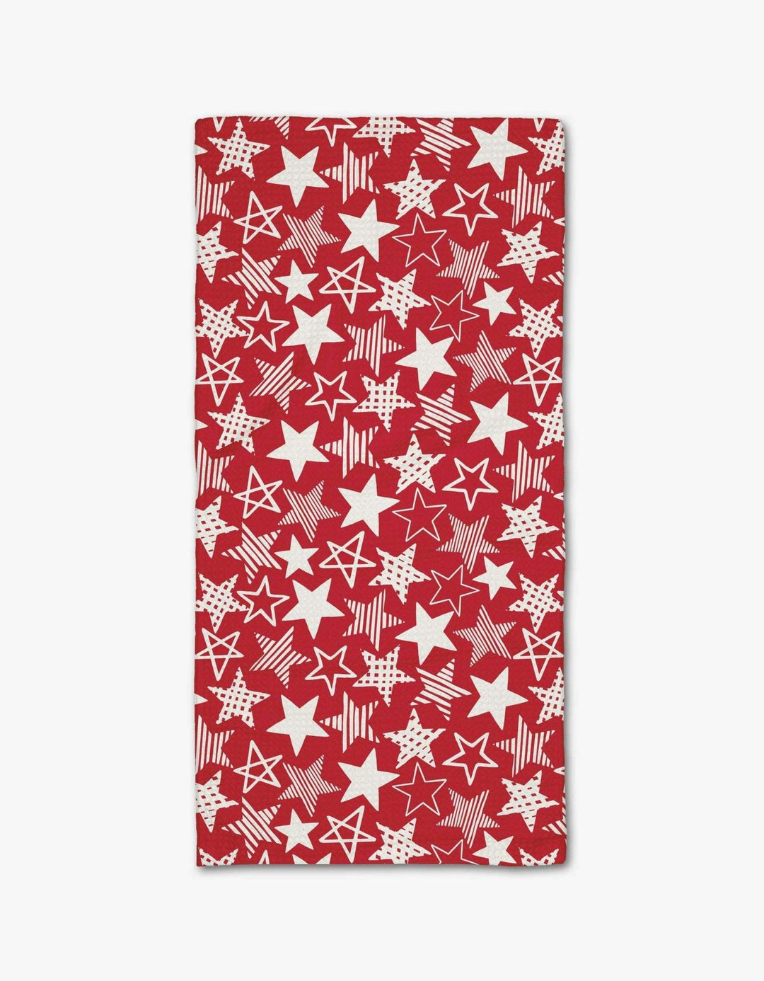 Stars In Your Eyes Red Bar Towel - The Color Collab