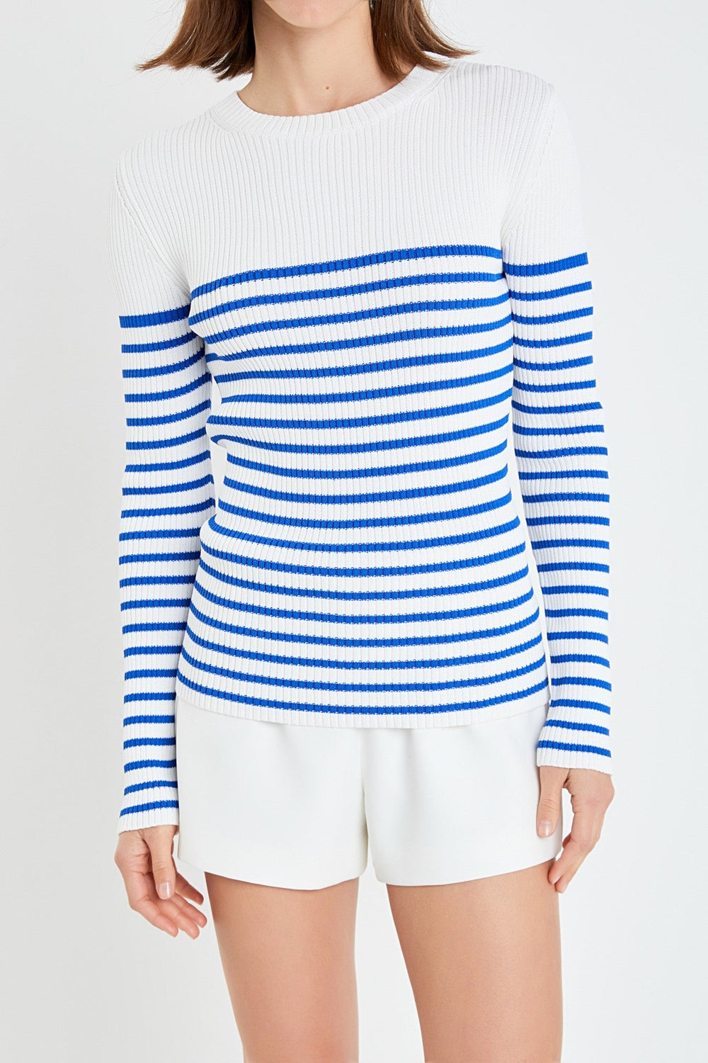 Stripe Long Sleeve Knit Top - The Color Collab