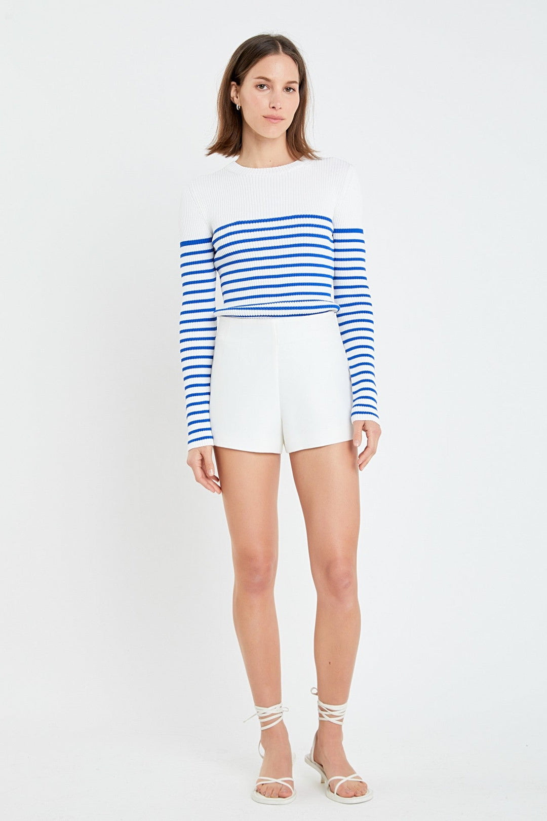 Stripe Long Sleeve Knit Top - The Color Collab