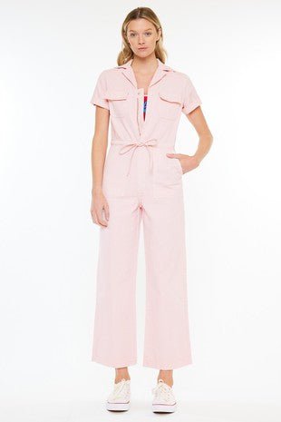 Summer Pink Wide Leg Jumpsuit - The Color Collab