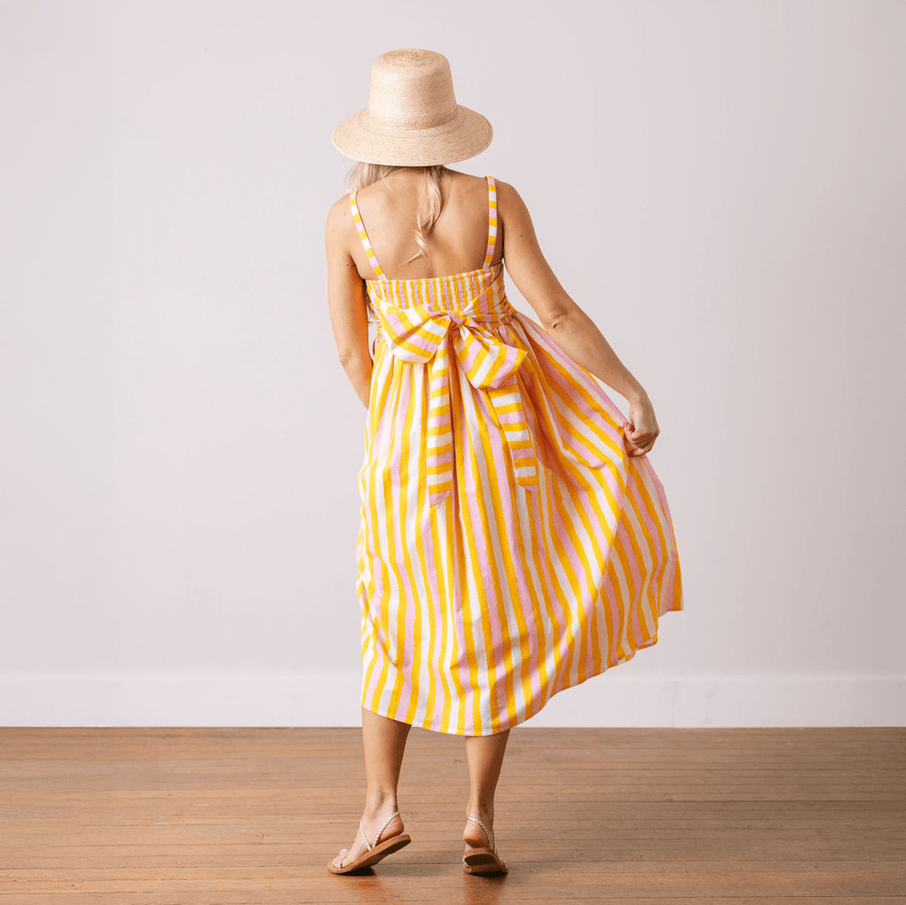 Sunkissed Stripe Reef Dress - The Color Collab
