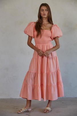 Vella Smocked Maxi - The Color Collab